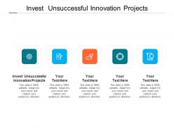Invest unsuccessful innovation projects ppt powerpoint presentation outline graphics template cpb