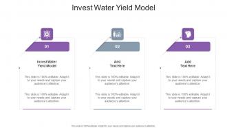 Invest water yield model in powerpoint and google slides cpb