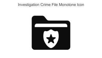 Investigation Crime File Monotone Icon In Powerpoint Pptx Png And Editable Eps Format