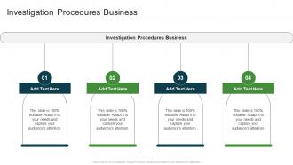 Investigation Procedures Business In Powerpoint And Google Slides Cpb