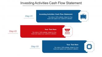 Investing Activities Cash Flow Statement Ppt Powerpoint Presentation Picture Cpb