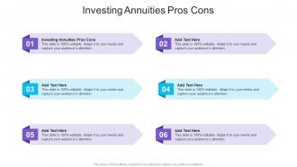 Investing Annuities Pros Cons In Powerpoint And Google Slides Cpb