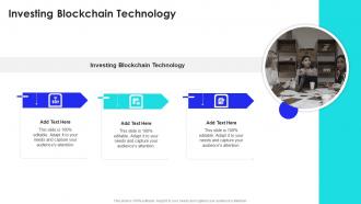 Investing Blockchain Technology In Powerpoint And Google Slides Cpb