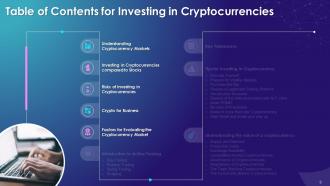 Investing In Cryptocurrencies Training Module On Blockchain Technology Application Training Ppt