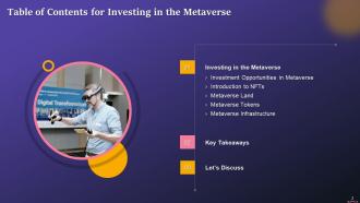 Investing In The Metaverse Training Ppt