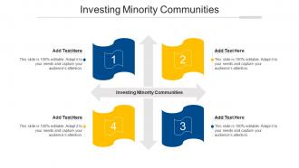 Investing Minority Communities Ppt Powerpoint Presentation Slides Graphics Cpb