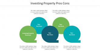 Investing property pros cons ppt powerpoint presentation model slide cpb