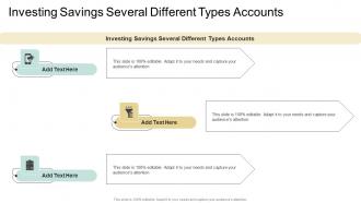 Investing Savings Several Different Types Accounts In Powerpoint And Google Slides Cpb