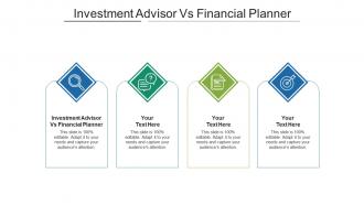 Investment advisor vs financial planner ppt powerpoint presentation summary background cpb