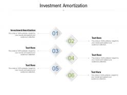 Investment amortization ppt powerpoint presentation inspiration ideas cpb