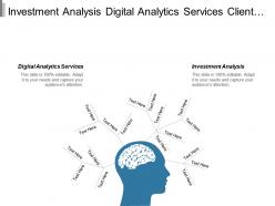 Investment analysis digital analytics services client financial services cpb