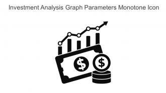 Investment Analysis Graph Parameters Monotone Icon In Powerpoint Pptx Png And Editable Eps Format