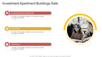 Investment Apartment Buildings Sale In Powerpoint And Google Slides Cpb