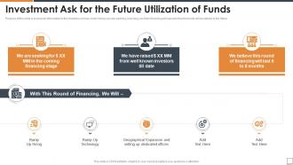 Investment ask for the future utilization of funds lete funding elevator