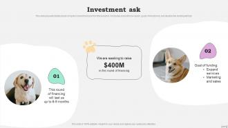 Investment Ask Wag Investor Funding Elevator Pitch Deck