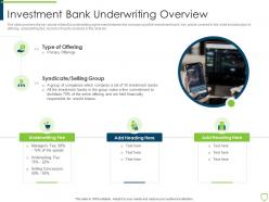 Investment bank underwriting overview pitchbook for security underwriting deal