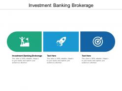 Investment banking brokerage ppt powerpoint presentation professional slide cpb