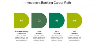 Investment banking career path ppt powerpoint presentation slides vector cpb