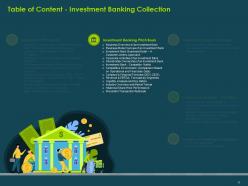 Investment banking collection powerpoint presentation slides