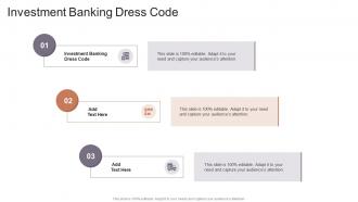 Investment Banking Dress Code In Powerpoint And Google Slides Cpb