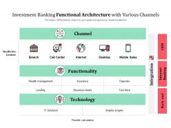 Investment Banking Functional Architecture With Various Channels