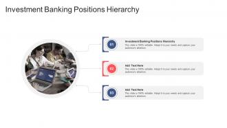 Investment Banking Positions Hierarchy In Powerpoint And Google Slides Cpb
