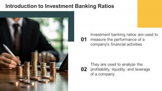 Investment Banking Ratios powerpoint presentation and google slides ICP Adaptable Customizable