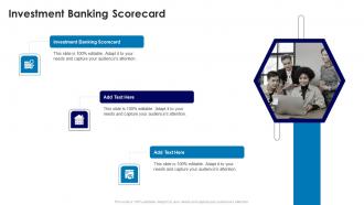 Investment Banking Scorecard In Powerpoint And Google Slides Cpb