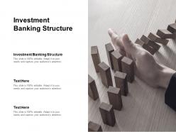 Investment banking structure ppt powerpoint presentation graphics cpb