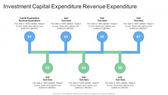 Investment Capital Expenditure Revenue Expenditure In Powerpoint And Google Slides Cpb