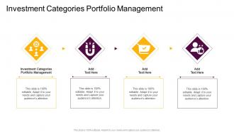 Investment Categories Portfolio Management In Powerpoint And Google Slides Cpb