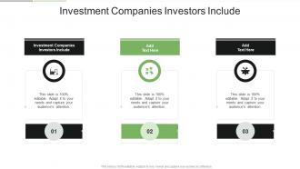 Investment Companies Investors Include In Powerpoint And Google Slides Cpb
