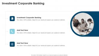 Investment Corporate Banking In Powerpoint And Google Slides Cpb