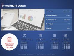 Investment details risk budget ppt powerpoint presentation pictures slide download