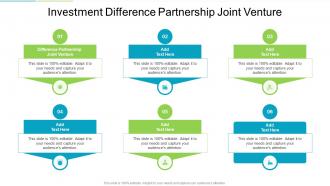 Investment Difference Partnership Joint Venture In Powerpoint And Google Slides Cpb