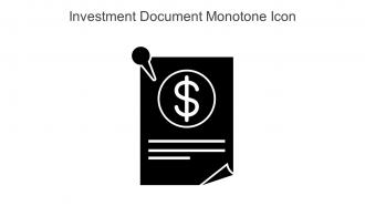 Investment Document Monotone Icon In Powerpoint Pptx Png And Editable Eps Format