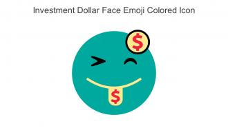Investment Dollar Face Emoji Colored Icon In Powerpoint Pptx Png And Editable Eps Format