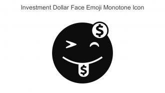 Investment Dollar Face Emoji Monotone Icon In Powerpoint Pptx Png And Editable Eps Format