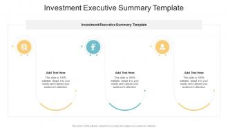 Investment Executive Summary Template In Powerpoint And Google Slides Cpb