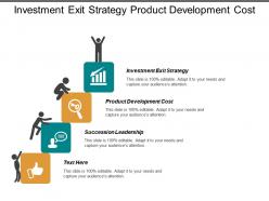 Investment exit strategy product development cost succession leadership cpb