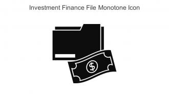 Investment Finance File Monotone Icon In Powerpoint Pptx Png And Editable Eps Format