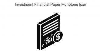 Investment Financial Paper Monotone Icon In Powerpoint Pptx Png And Editable Eps Format