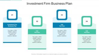 Investment Firm Business Plan In Powerpoint And Google Slides Cpb