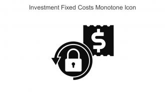 Investment Fixed Costs Monotone Icon In Powerpoint Pptx Png And Editable Eps Format