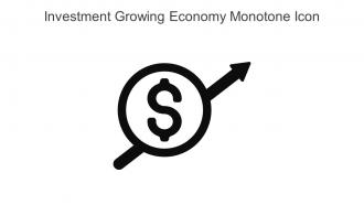 Investment Growing Economy Monotone Icon In Powerpoint Pptx Png And Editable Eps Format
