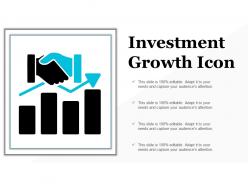 Investment growth icon ppt examples