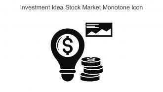 Investment Idea Stock Market Monotone Icon In Powerpoint Pptx Png And Editable Eps Format
