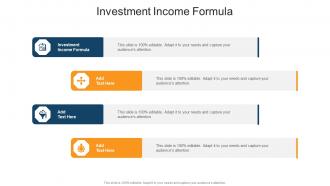 Investment Income Formula In Powerpoint And Google Slides Cpb