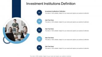Investment Institutions Definition In Powerpoint And Google Slides Cpb