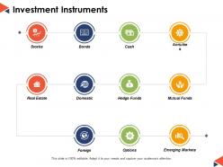 Investment instruments ppt powerpoint presentation file gallery